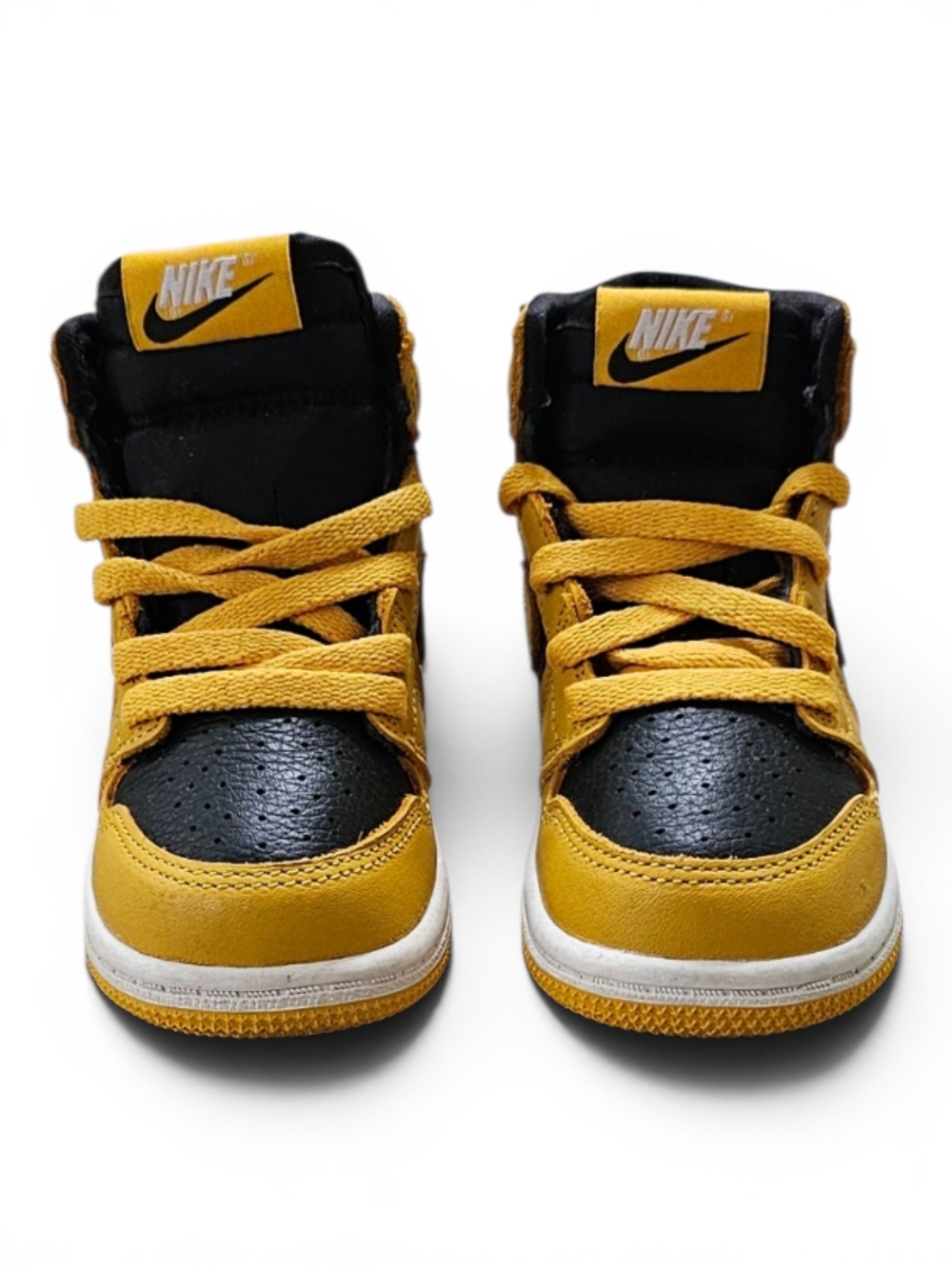 Nike Air Jordan 1 Mid Toddler Yellow Black 7C - Picture 2 of 10
